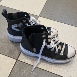 Girls converse platform high tops